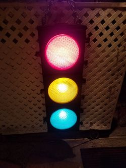 Vintage real traffic light