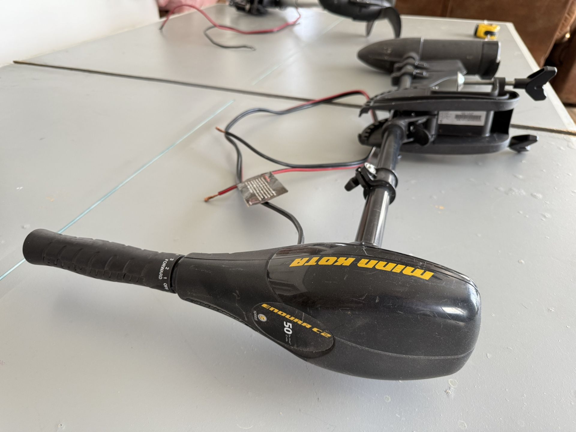 Minn Kota Endura C2 Trolling Motor with Battery Meter - 50 lbs. Thrust - 36" Shaft Length, Added Bullnose Finn - Rudder
