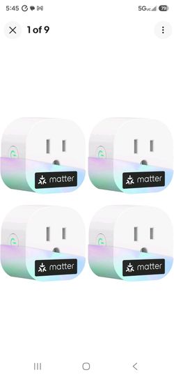 Matter Smart Plug Mini, FFS Easy Setup, 100% Privacy Smart Outlet, Compact Si...