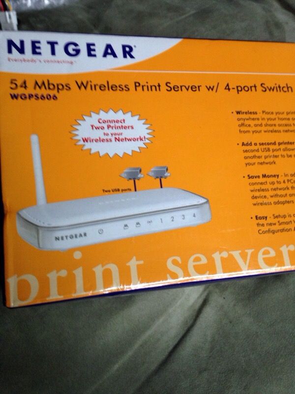 Netgear wireless print server