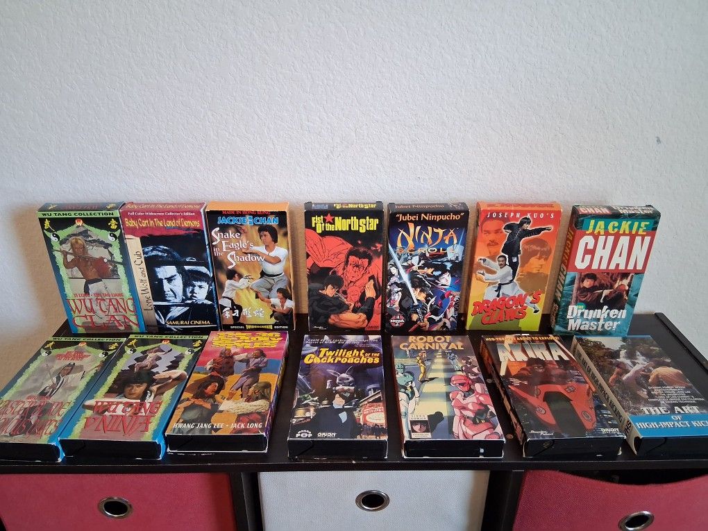 VHS Anime. VHS Kung Fu. VHS Spawn. Disney VHS