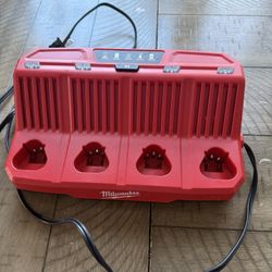Milwaukee M12 Four-Bay Redlink Sequential Battery Charger