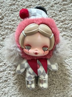 Authentic POP MART Skullpanda Off Mode Mask‑Off Plush Keychain