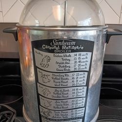 VINTAGE SUNBEAM CAROUSEL ROTISSERIE BROILER COOKER W/GLASS DONE. WORKS EXCELLENT!