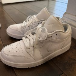 White Jordan 1 Lows 