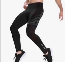 Brandnew(Medium)Men's Cycling Tights Thermal Compression Bicycle Pants Fleece Outdoor