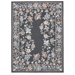 7'10" x 10' Laguna Indoor/Outdoor Area Rug - Beta Black