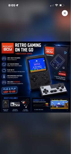 Pocket Boy Retro Handheld Game Console