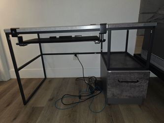 Grey desk