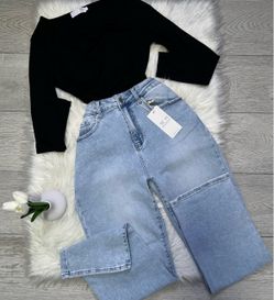 Denim straight jeans (size 11)