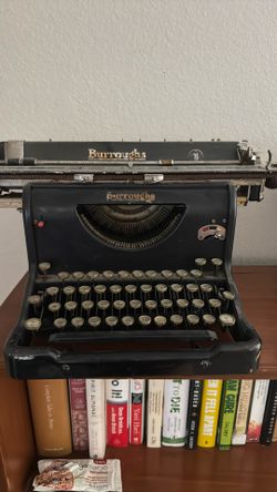 Vintage Burroughs Manual Typewriter – Working Condition – Industrial Decor