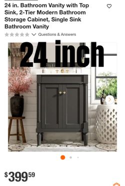 24-Inch Bathroom Vanity with Sink