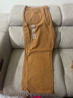 Carhartt Men's Washed Duck Work Dungaree pants men’s size  48x 30