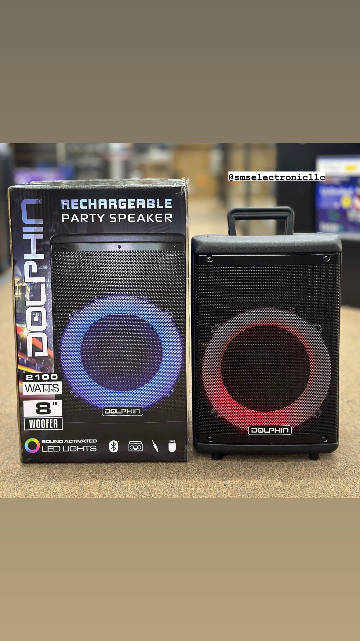 Bluetooth Party Speaker, Compact and Featuring an 8" Woofer
