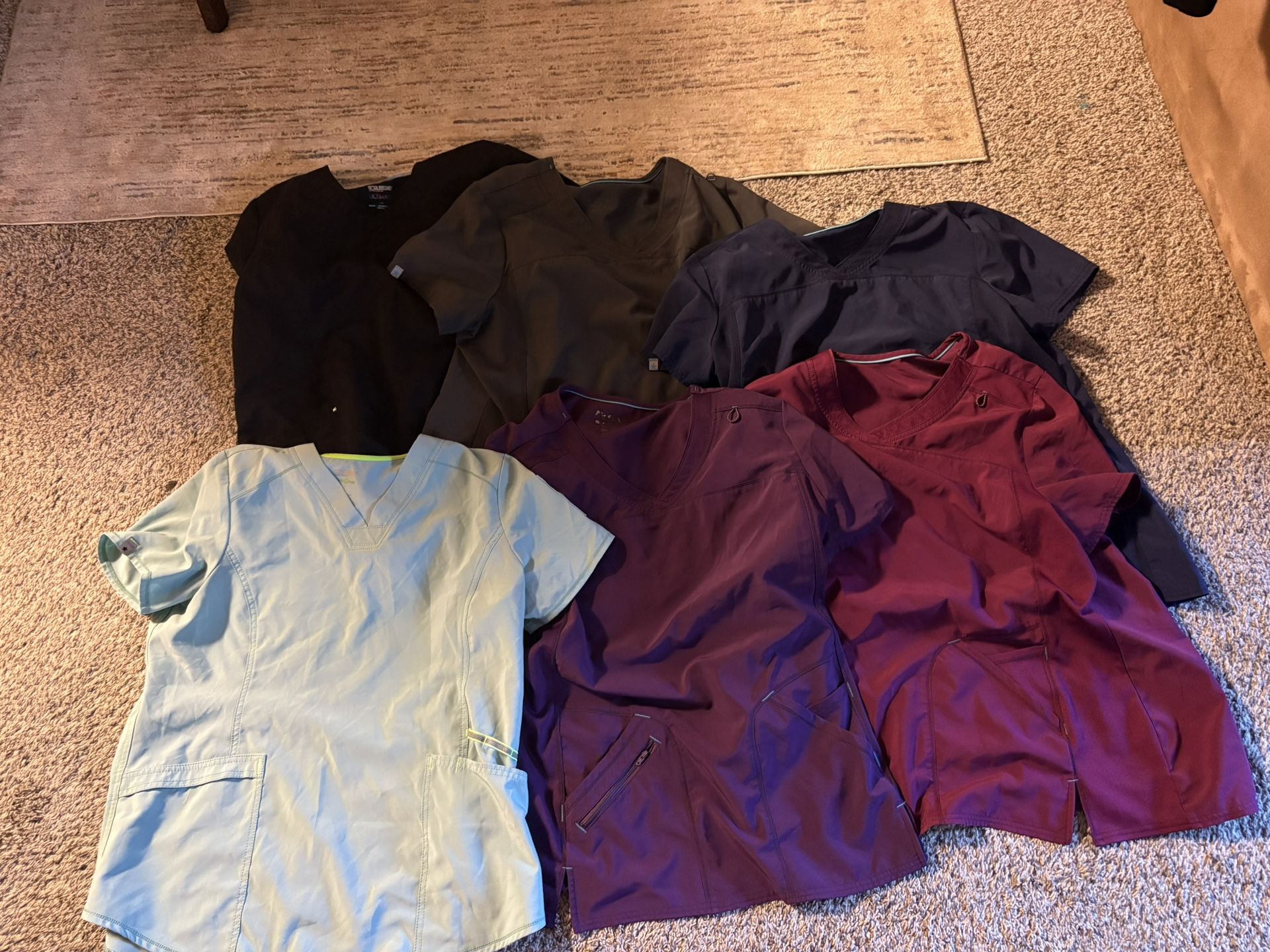 6 Large Scrub Tops