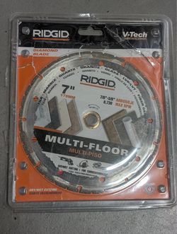 RIDGID 7 in. Segmented Rim Multi-Flooring Diamond Blade