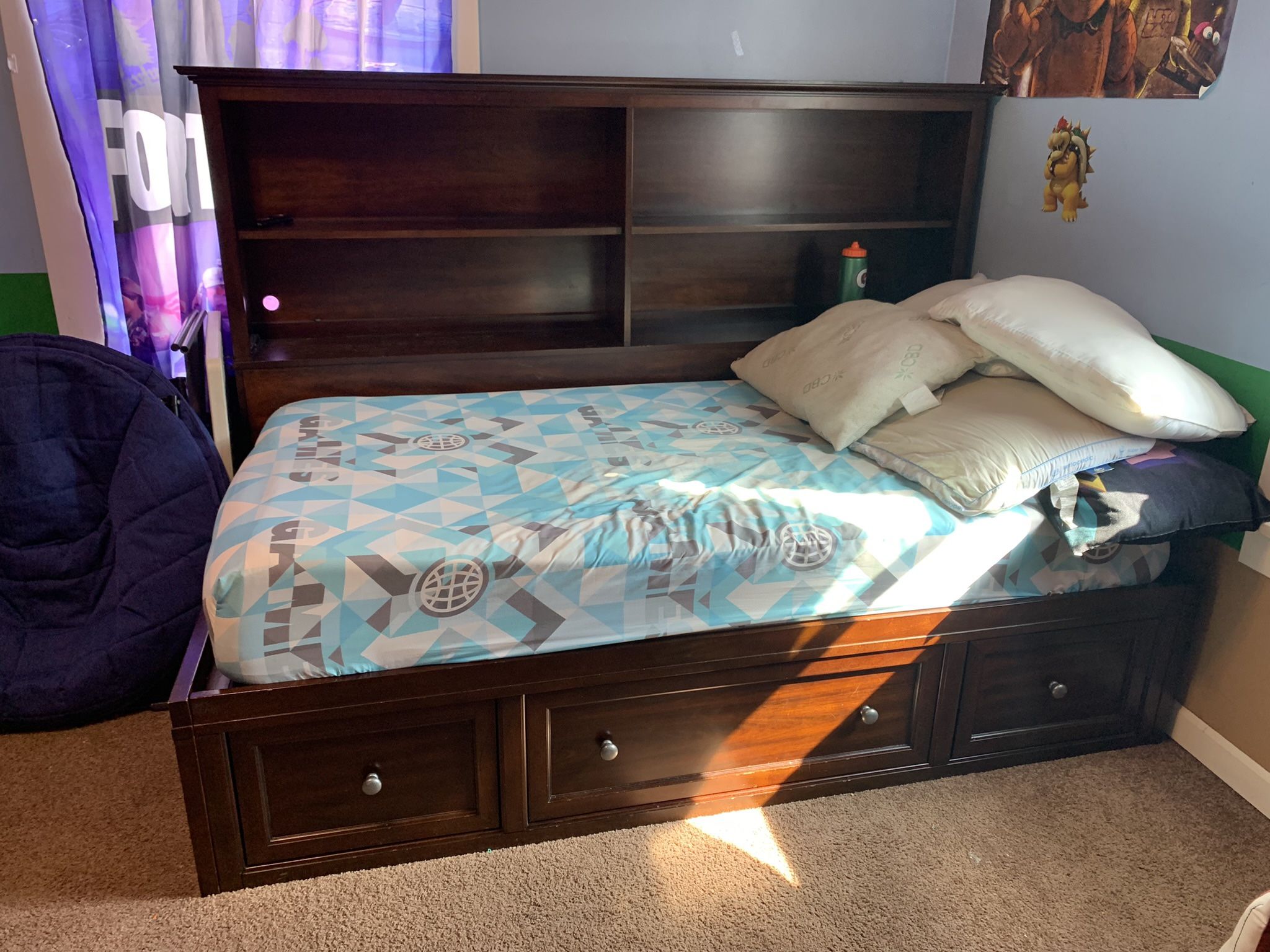 Twin Bed With Storage
