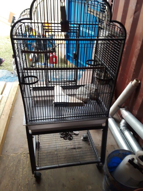 Cage for birds, parrot, cockatoo.
