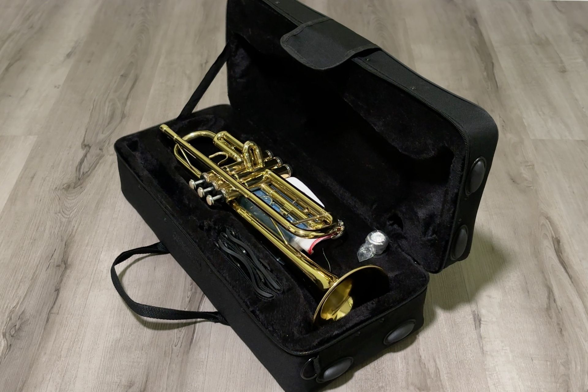 Brass Trumpet With Case And Accessories