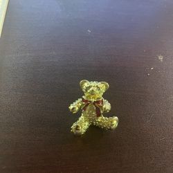 Gold-Tone Teddy Bear Brooch – $3
