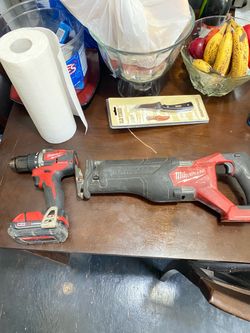Milwaukee M18 Drill and Sawzall Combo$300
