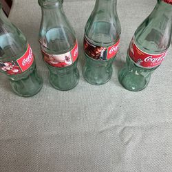 7 Vintage Coca Cola Glass Bottles 