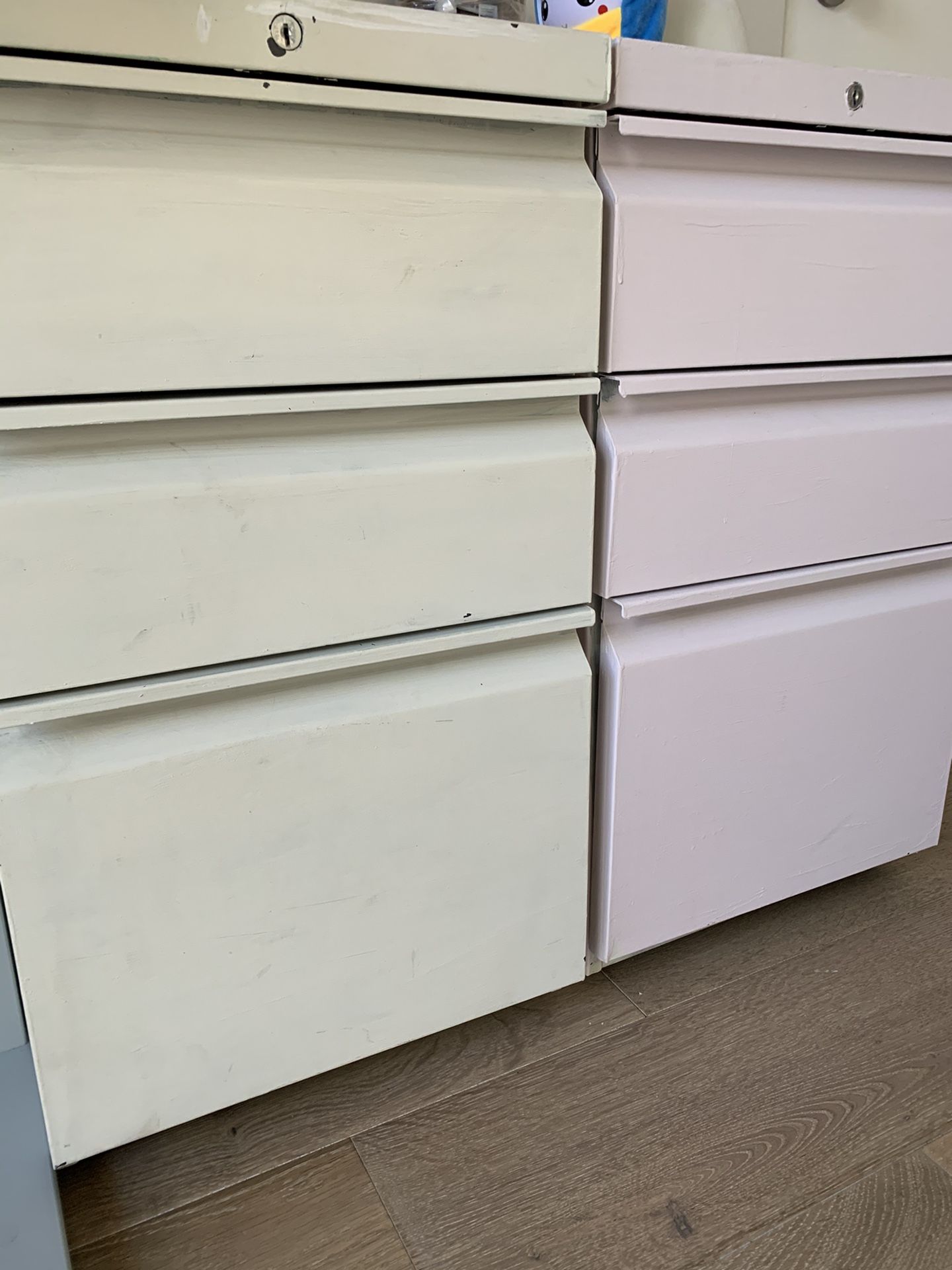 2 file cabinets