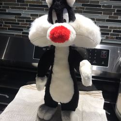 1996 Official Looney Tune Sylvester Cat Rare Wire Stiffeners