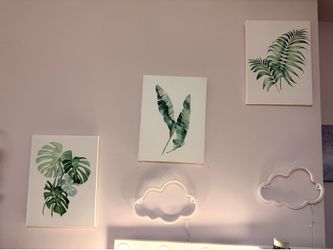 3 piece leaf picture frame