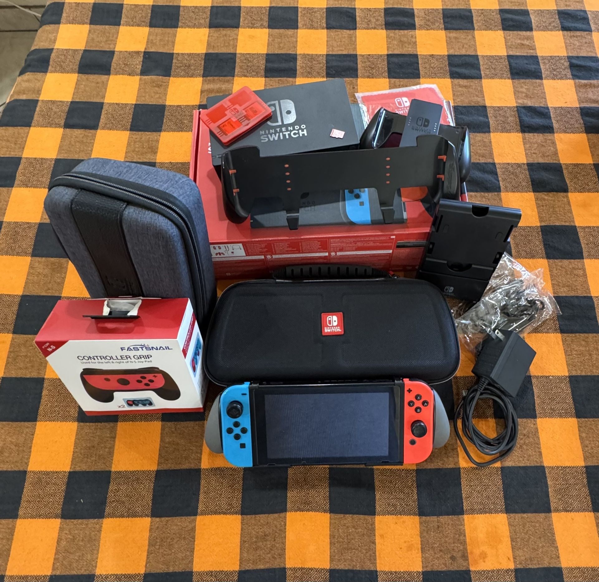 Nintendo Switch With Lots Of Accessories + 2Games
