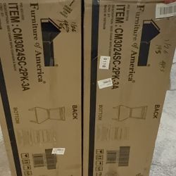 Furniture of America Swanson Espresso Faux Leather  (Set of 4