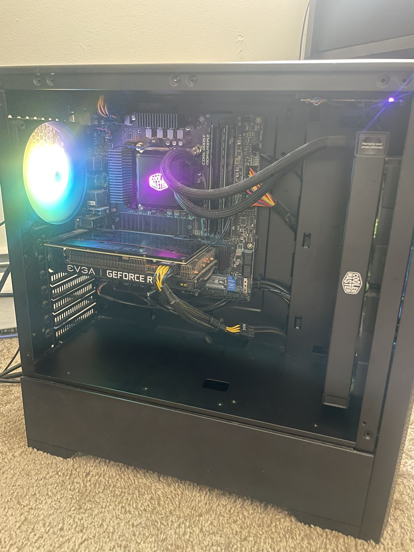 Skytech Gaming Blaze 3.0 Gaming PC Desktop - INTEL Core i7 11700F 2.5 GHz, RTX 3060 Ti, 1TB NVME SSD, 16G DDR4 3200, 600W GOLD PSU, AC Wi-Fi, Windows
