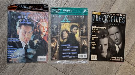 The X-Files Official Magazine Issues #1, #2, and Spring 1997 Premiere Issue