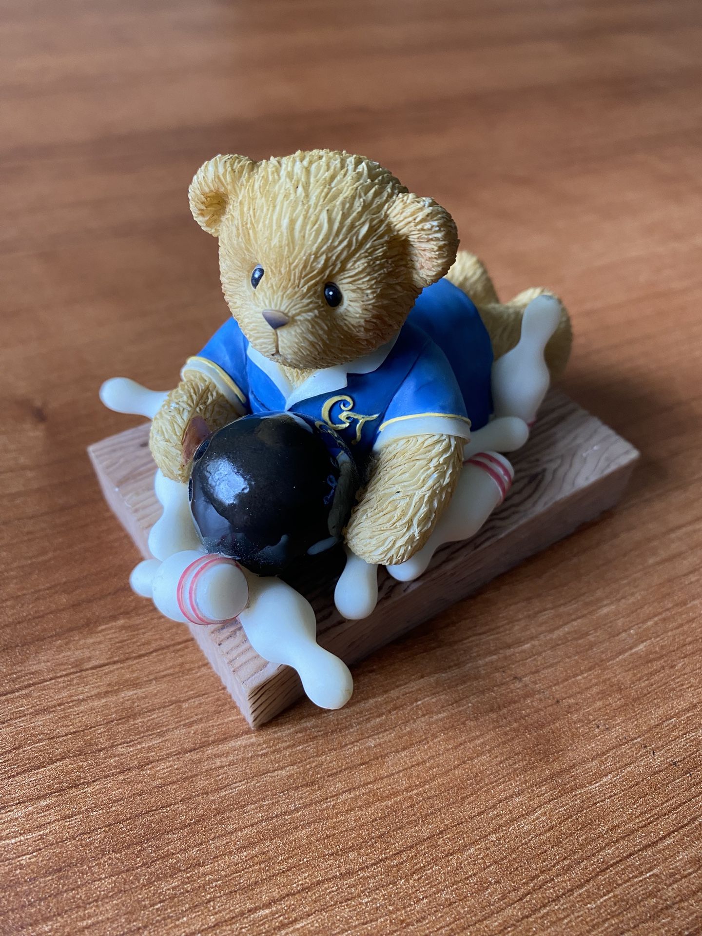 Bowling Bear Figurine