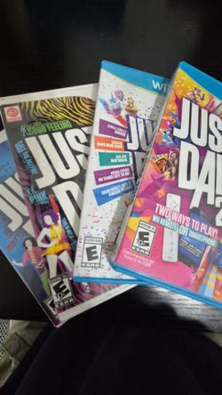 Nintendo Wii & Wii U Just Dance Bundle – Just Dance 3, 4, 2018 & 2019 – Tested