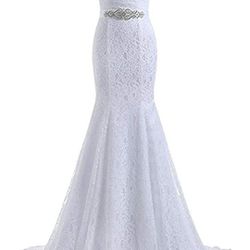 New Wedding Dress Size 6 Mermaid Tail 