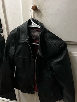 Wilsons leather black leather jacket