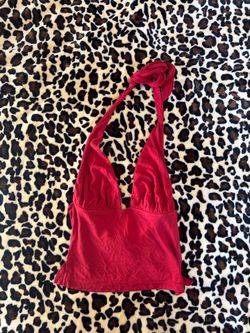 princess polly red halter top