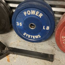 35 Lb Bumber Plates(2)