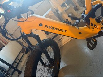 PUCKIPUPPY Boxer ST Electric Bike – Yellow – Barely Used