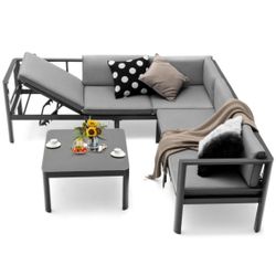 Aluminum Outdoor Sectional Patio Furniture Set