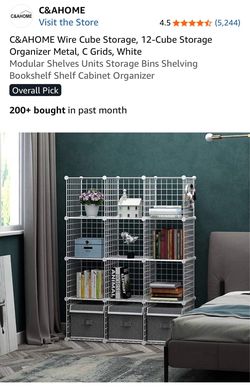 C & A Home wire 12 cube storage