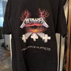 Authentic 1994 Metallica Master Of Puppets Album Promo Tee size XXL
