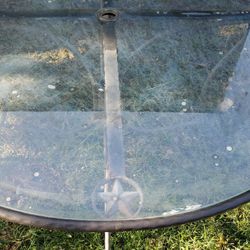 Vintage Texas Glass Table
