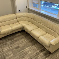 FULL-GRAIN LEATHER SECTIONAL (CORNER) SOFA