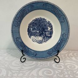 VNTG Currier & Ives 10.25” Vegetable Bowl Home Sweet Home EUC