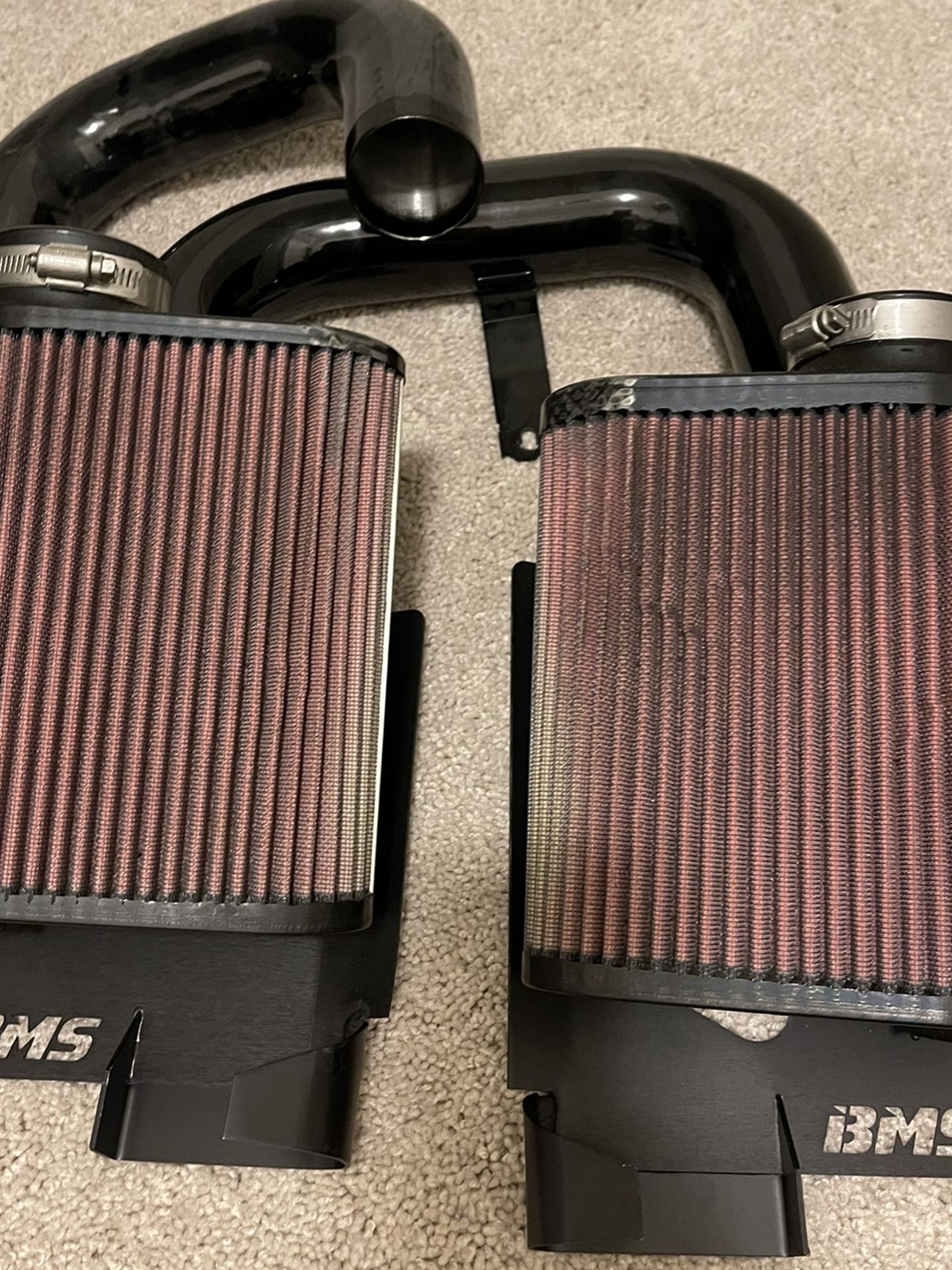 BMS BMS C63 AMG Dual Intakes, Filters and Mounting Hardware