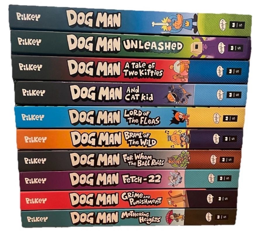 Dog Man Book Series 1 10 / Like New/ OBO