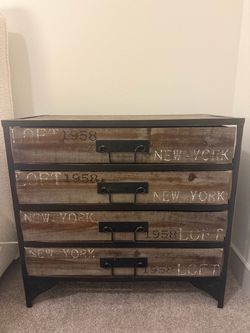 Rustic drawer table