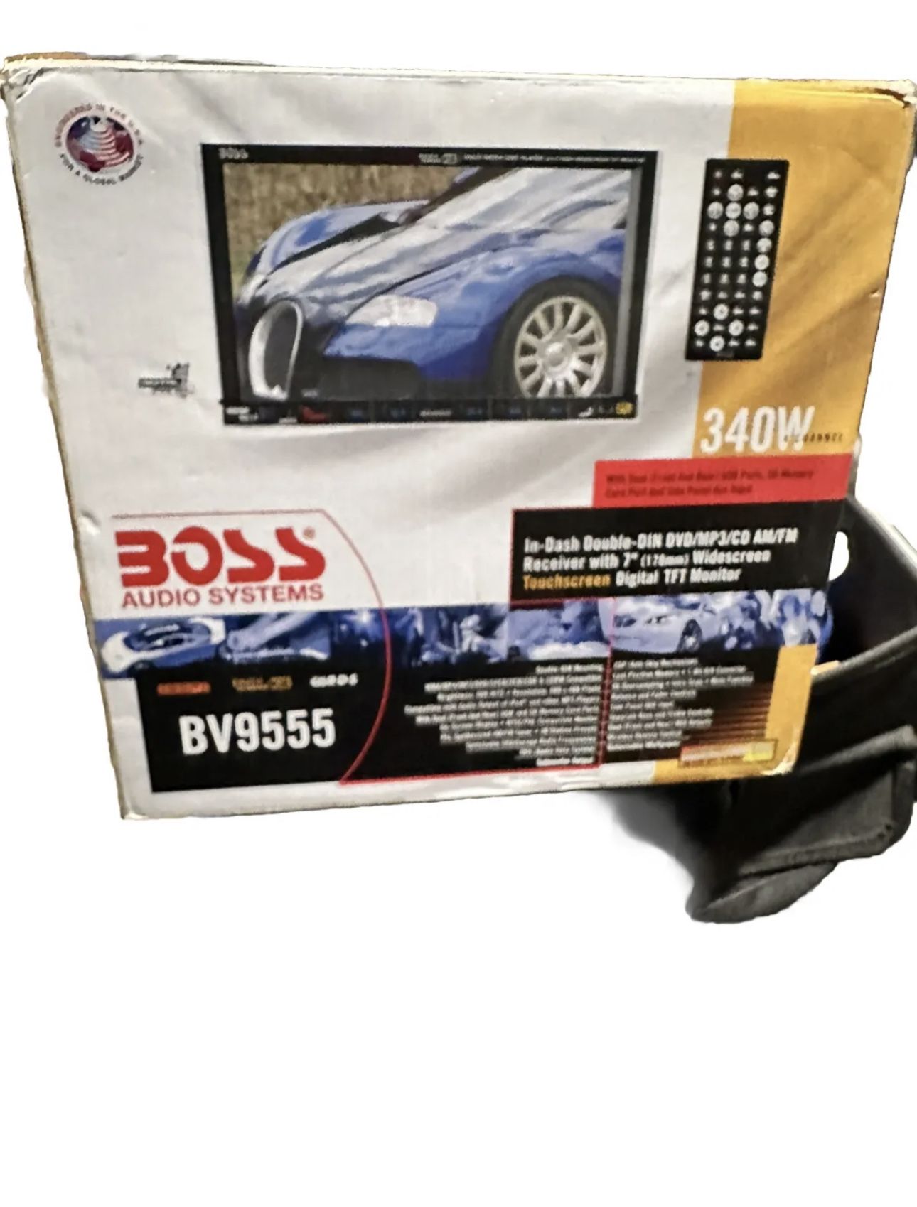 Boss BV9555 Double DIN Receiver With 7” Display 